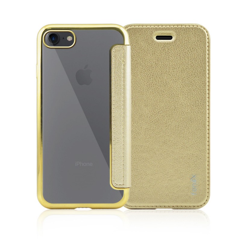 Sparkling Fonex custodia a libroper iPhone SE/7/8 | Oro