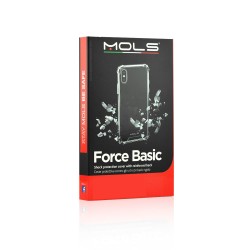 Custodia Fonex Mols Basic antiurto per Apple Iphone Xr con angoli e retro rinforzati |Trasparente