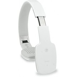On Air Cuffie Stereo Bluetooth con Microfono e Tasto di Risposta Dotate di Cavo Jack 3,5 mm, Bianco