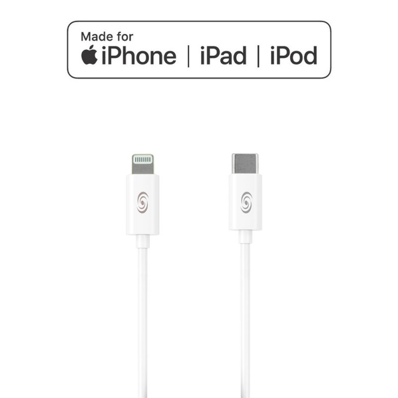Cavo di ricarica Fonex Made for Apple Speed Charge Type-C to Lightning 3A 15W 1,2 metri Colore Bianco