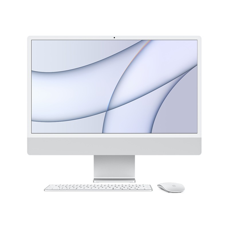 iMac 24" - 512GB Apple M1 8-core CPU and 8-core GPU - Argento