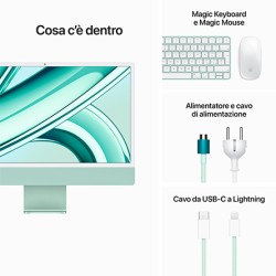 iMac Retina 4,5K 24'' Chip Apple M3 / CPU 8‑core / GPU 8‑core / 8GB / 256GB SSD