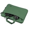 BOLOGNA LAPTOP BAG 16" ECO GREEN-Sottile borsa per laptop ecocompatibile realizzata in materiale riciclato