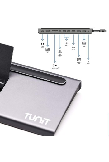 Hub USB-C Tunit Multiport Full