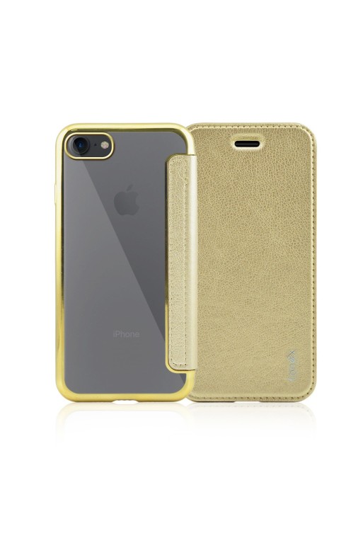 Sparkling Fonex custodia a libroper iPhone SE/7/8 | Oro