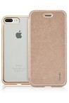 Sparkling Fonex custodia a libroper iPhone SE/7/8 | Oro