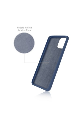 Cover Fonex Executive Touch in silicone per Apple Iphone XS Max | Nero