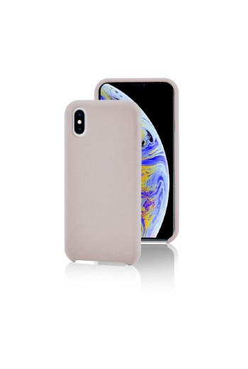 Cover Fonex Executive Touch in silicone per Apple Iphone XS Max | Nero