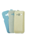 Custodia Fonex  in TPU per iPhone 7 Plus, Trasparente con glitter