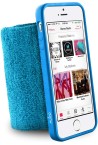 Puro Running Band Cover Polsino Sportivo in Spugna con Supporto Rigido per Cover iPhone 5/5s Integrata, Blu