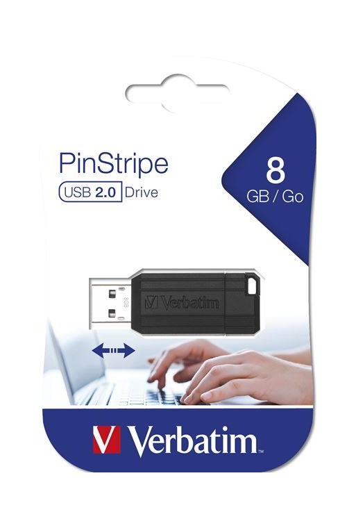 CHIAVETTA USB - PIN STRIPE VERBATIM 8GB