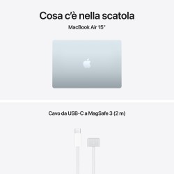 copy of Novità: MacBook Air 15" MacBook Air 15" Chip Apple M4 / CPU 10-core / GPU 10-core / 16GB Memoria Unificata / SSD 256GB