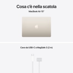 copy of Novità: MacBook Air 15" MacBook Air 15" Chip Apple M4 / CPU 10-core / GPU 10-core / 16GB Memoria Unificata / SSD 256GB