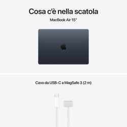 copy of Novità: MacBook Air 15" MacBook Air 15" Chip Apple M4 / CPU 10-core / GPU 10-core / 16GB Memoria Unificata / SSD 256GB